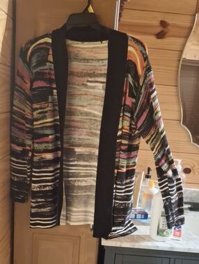 Striped Multicolor Women's Cardigan